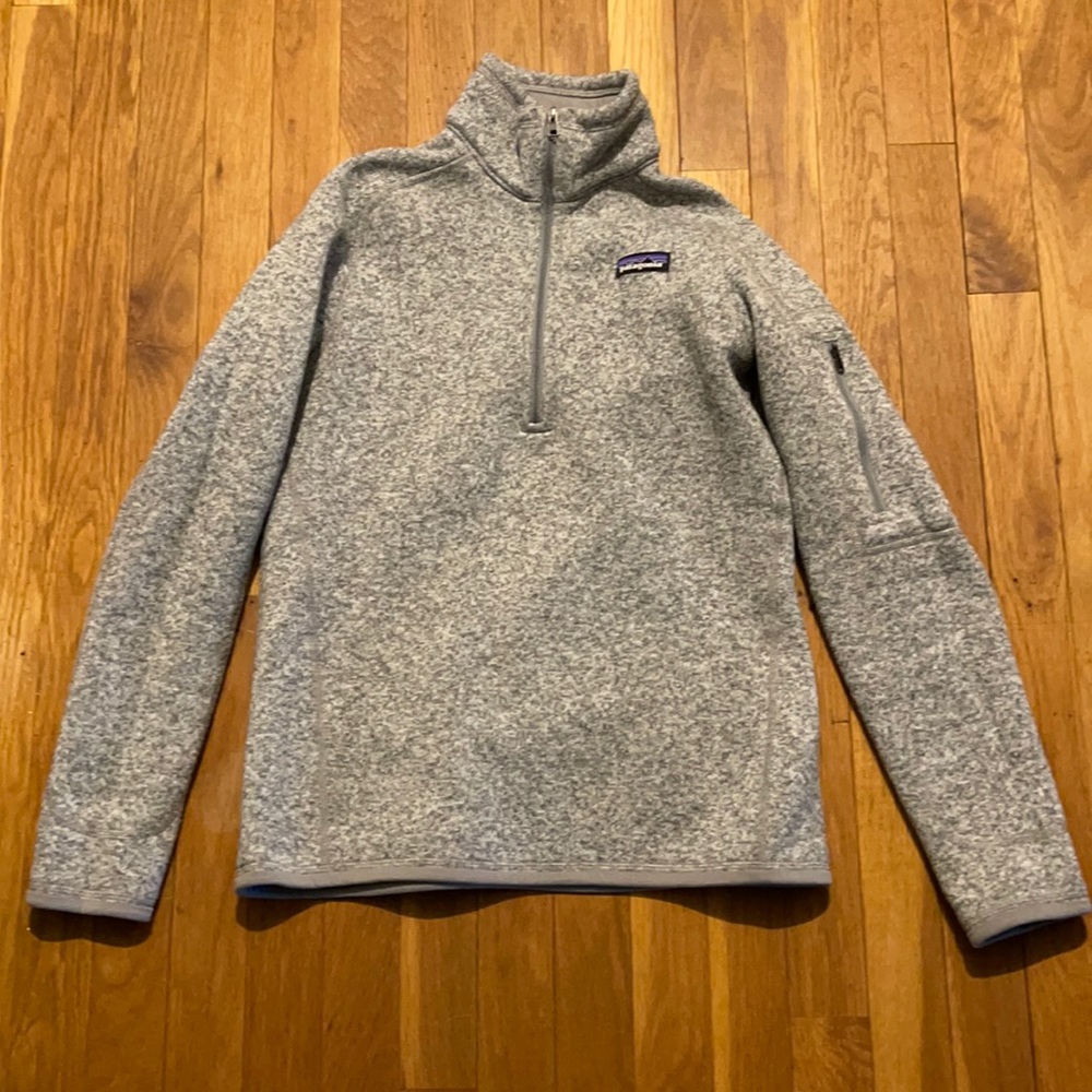 Women’s Grey Patagonia Better Sweater 1/4 Zip